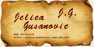 Jelica Gušanović vizit kartica